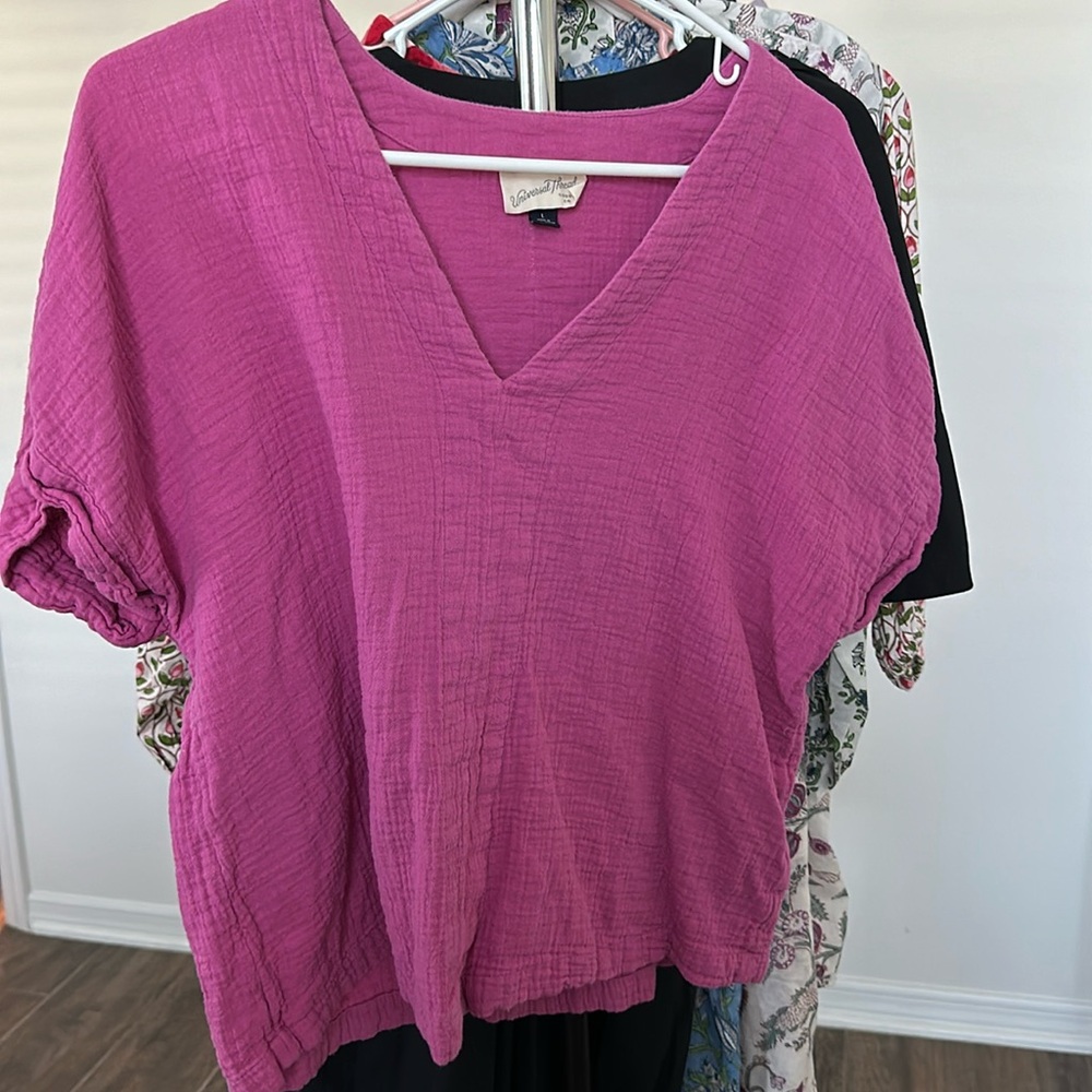 Magenta cotton top by Universal Thread